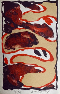 Les clepsydres de l'inconnu by Pierre Alechinsky, 1980