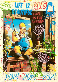 Homer Simpson Painter de Koen Betjes, 2024