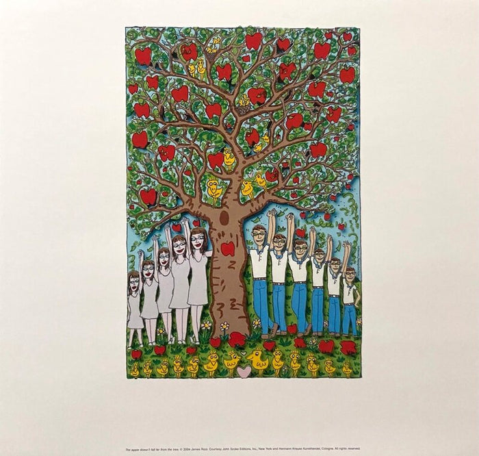 The apple doesn't fall far from the tree de James Rizzi, 2004