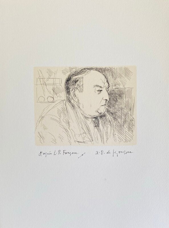 Portrait de Léon-Paul Fargue d'André Dunoyer de Segonzac, 1964