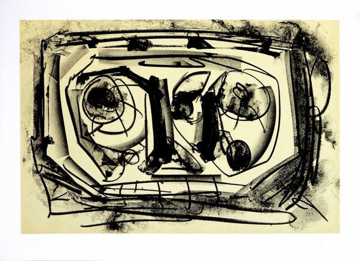 Kafka - Tagebücher III d'Antonio Saura, 1988