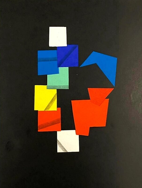 Oeuvre transformable momentanément figée d'Yaacov Agam, 1979