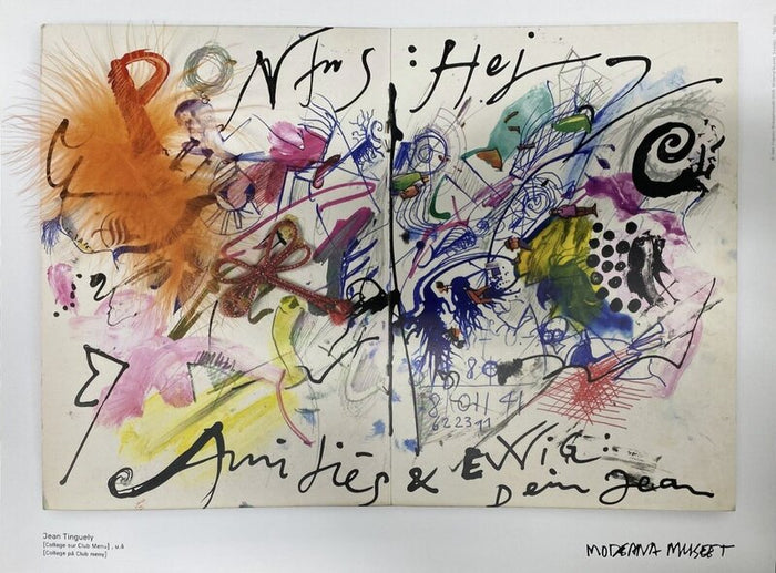 Collage sur Club Menu de Jean Tinguely, 2018