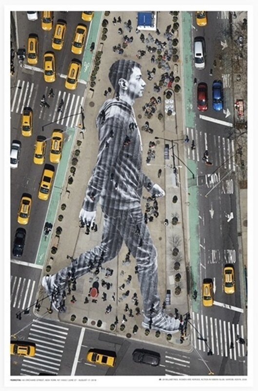 Migrants, walking New York city de JR, 2018