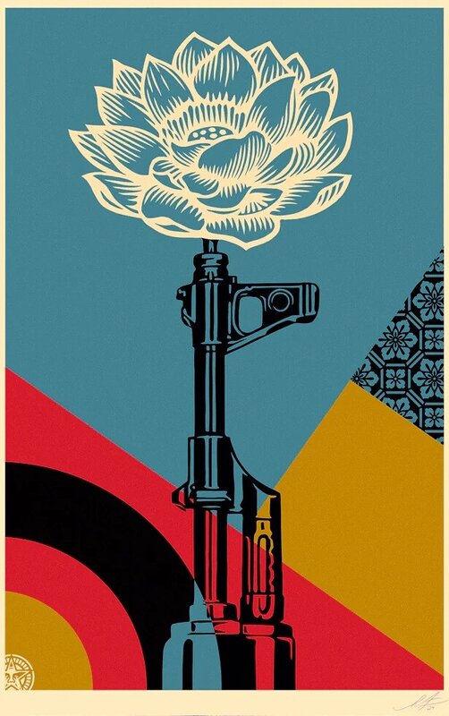 AK-47 Lotus de Shepard Fairey, 2024