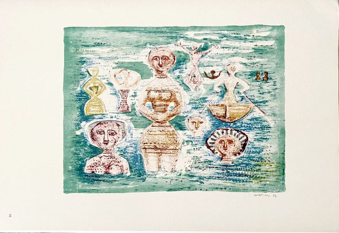 Bagnanti de Massimo Campigli, 1965