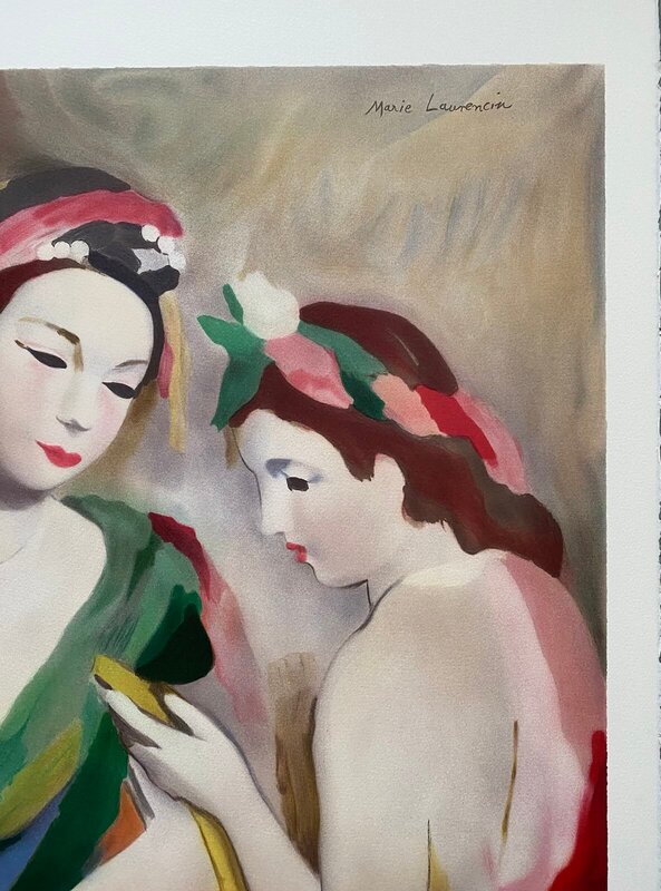Deux jeunes filles de Marie Laurencin, vers 1980 (vue 2)