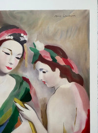Deux jeunes filles de Marie Laurencin, vers 1980 (vue 2)