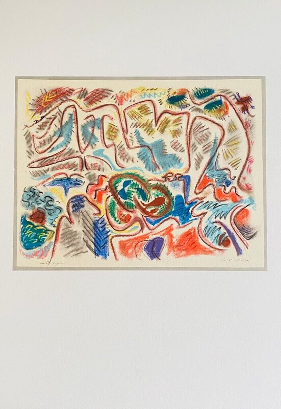 La montagne Sainte Victoire vue de S. Antonin by André Masson, 1948-49