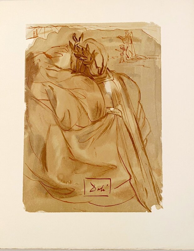 La Divine Comédie - Purgatoire 30 - L'annonce d'un grand événement by Salvador Dalí, 1963