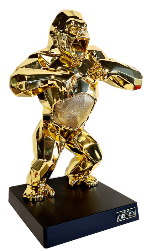 Wild Kong Speaker (Gold) by Richard Orlinski, 2020