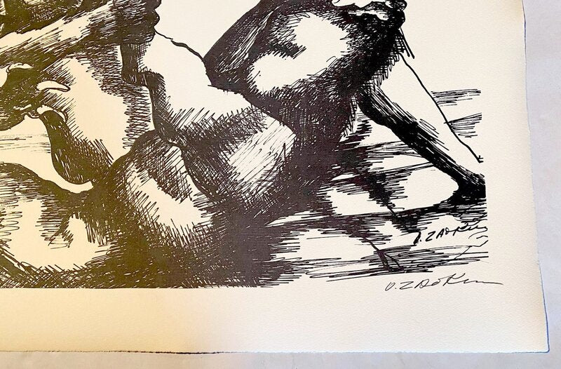 The Labours of Hercule - The Boar Of Eyrmanthos by Ossip Zadkine, 1960 (view 3)