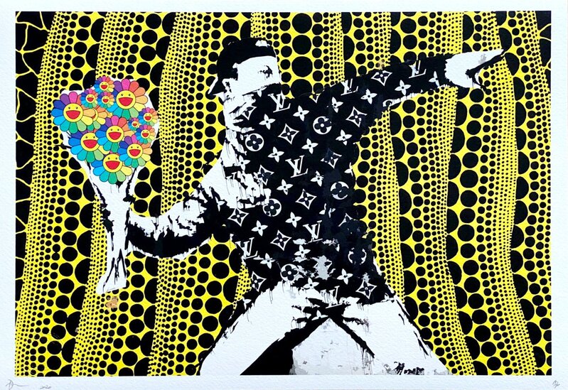 Flower Bomber Kusama by Death NYC, 2022