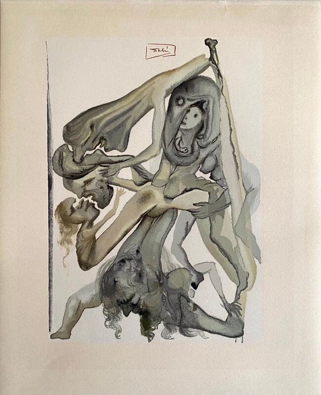 La Divine Comédie - Enfer 04 - Les Limbes by Salvador Dalí, 1963 (view 2)