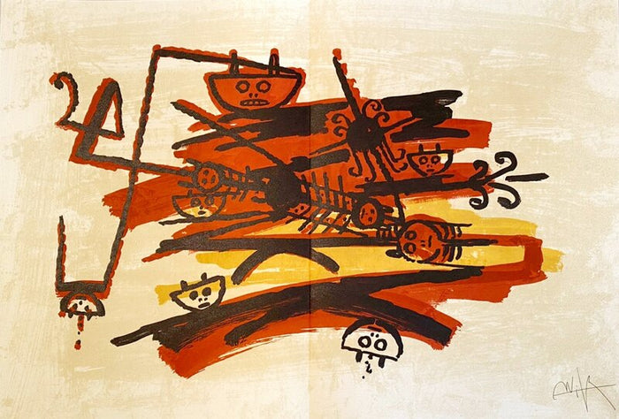 El último viaje del buque fantasma de Wifredo Lam, 1976