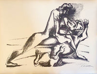 The Labours of Hercule - Fight against the Nemean lion by Ossip Zadkine, 1960