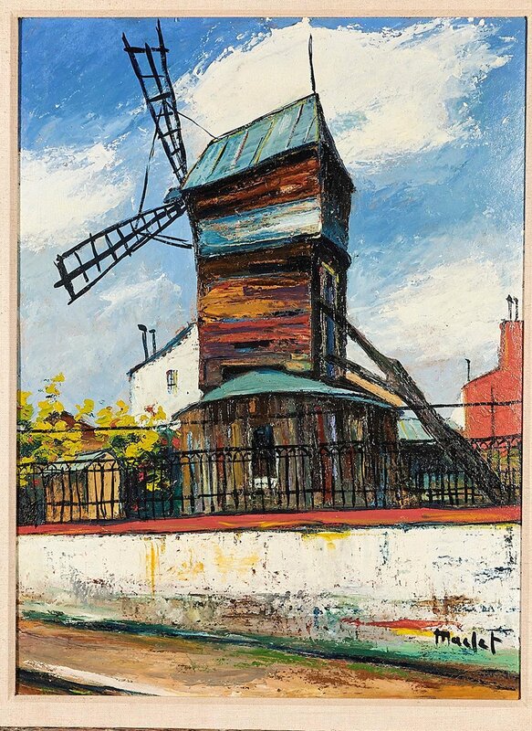 Moulin de la Galette d'Élisée Maclet, vers 1950 (vue 2)
