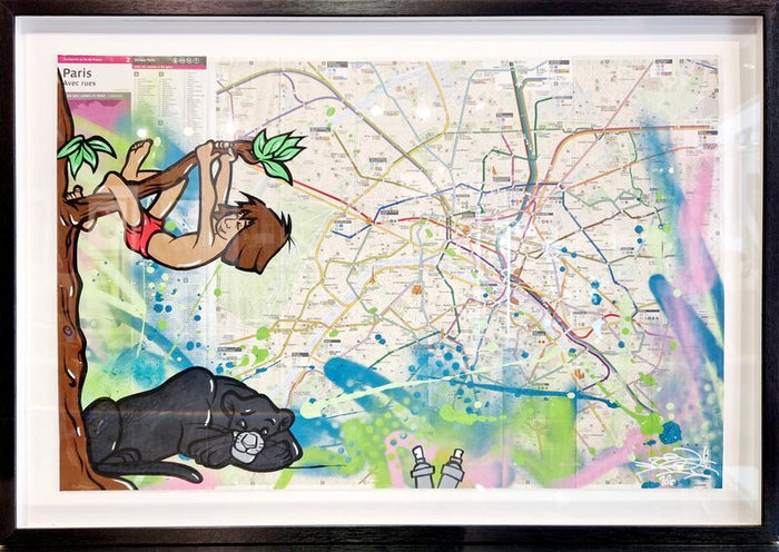 Mowgli & Bagheera (Metro Map of Paris) de FAT, 2020