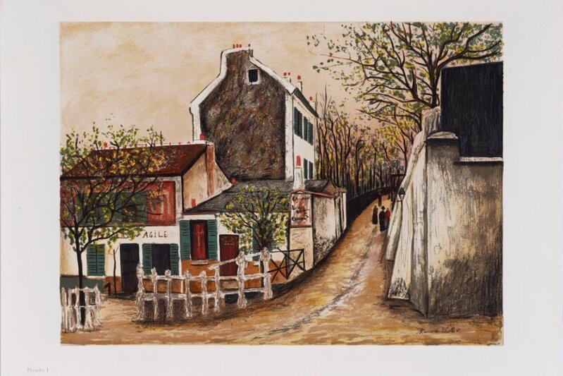 Montmartre. Le cabaret du Lapin-Agile et la rue Saint-Vincent de Maurice Utrillo, 1980-1989