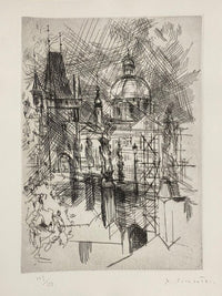 Le pont Charles à Prague de Jean Commère, 1971