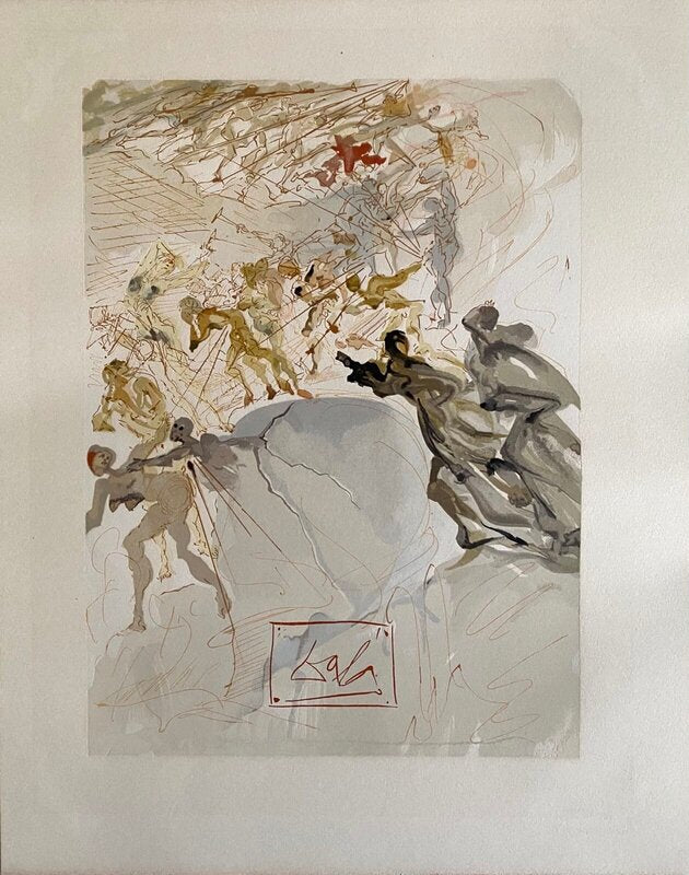 La Divine Comédie - Purgatoire 25 - La luxure de Salvador Dalí, 1963 (vue 2)