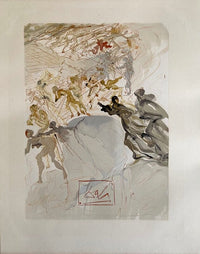 La Divine Comédie - Purgatoire 25 - La luxure de Salvador Dalí, 1963 (vue 2)