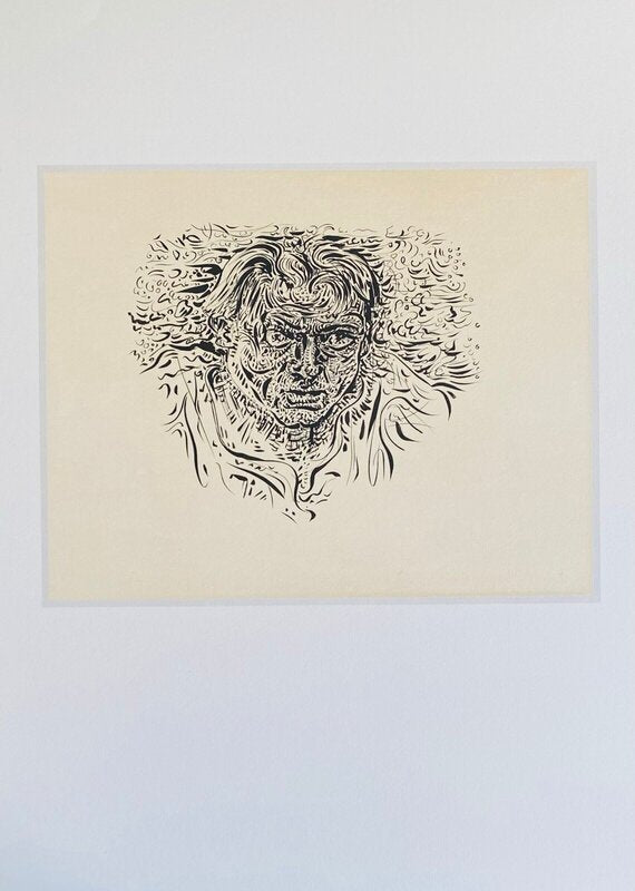 Mon portrait au torrent by André Masson, 1945