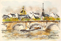 Seine et Tour Eiffel d'Urbain Huchet, 1960