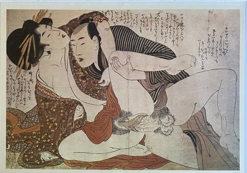 Ukiyo-e Shunga Edo Era de Kitagawa Utamaro, 1995