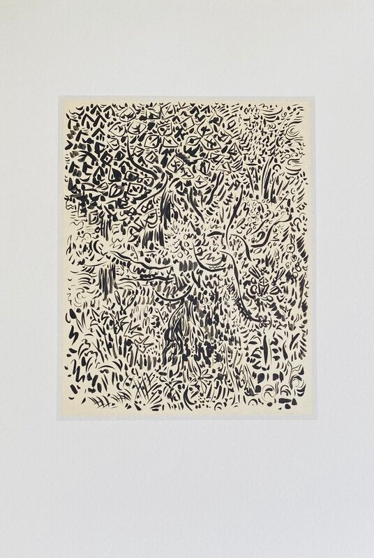 Fleurs et torrent by André Masson, 1943