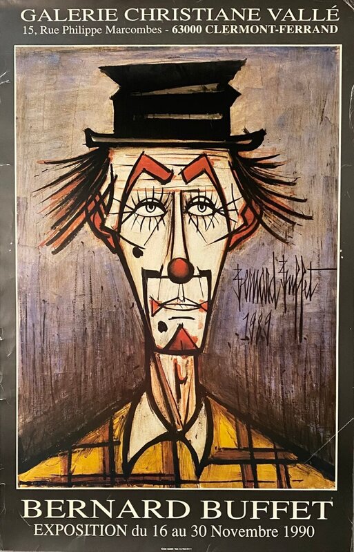 Clown de Bernard Buffet, 1990