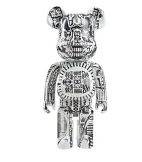 Bearbrick H.R. Giger White Chrome 1000% de BE@RBRICK, 2021