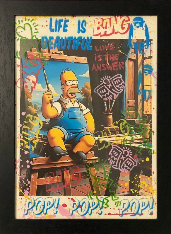 Homer Simpson Painter de Koen Betjes, 2024 (vue 2)