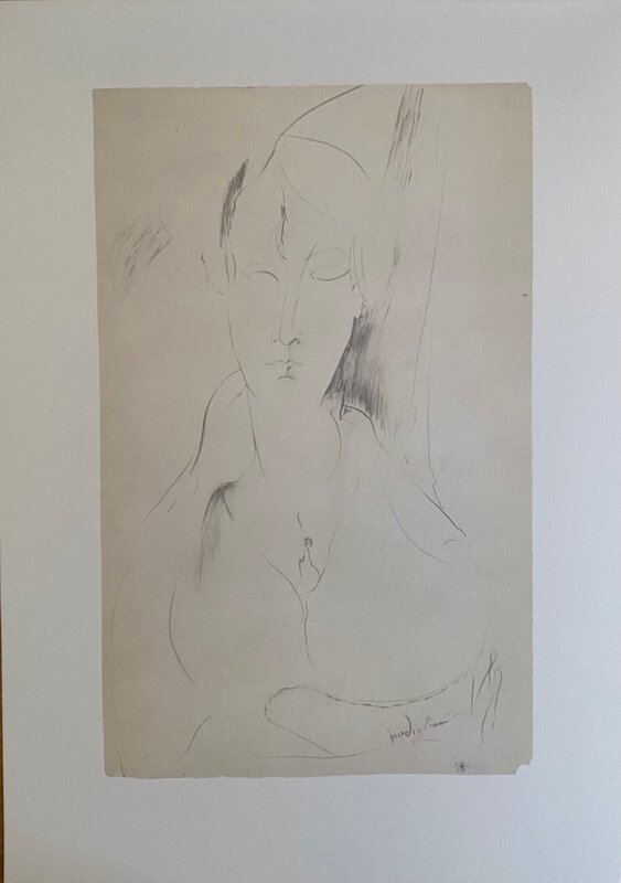 Donna con pendentif by Amedeo Modigliani, 1918