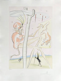 Le Singe et le Léopard de Salvador Dalí, 1974