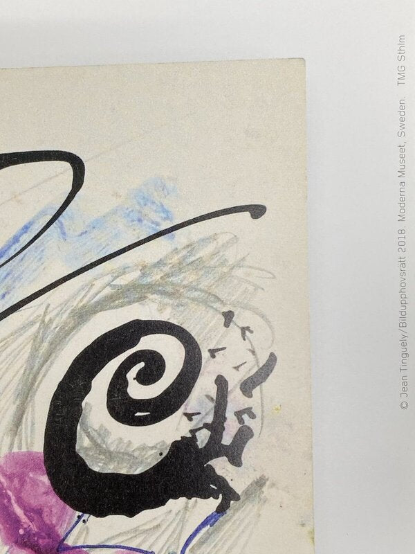 Collage sur Club Menu de Jean Tinguely, 2018 (vue 3)