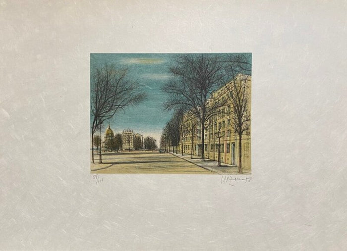 Paris, Boulevard des Invalides by Jean Carzou, 1958