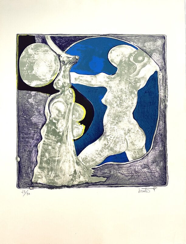 Le Nu au miroir by Gérard Lecomte, 1975