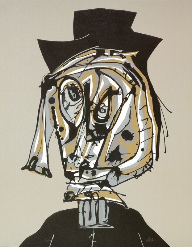 Dora Maar visitada I by Antonio Saura, 1986
