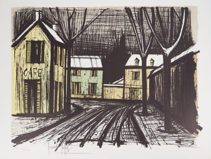 Village sous la neige by Bernard Buffet, 1981
