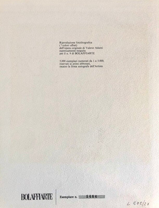Number "9" de Valerio Adami, 1971 (vue 2)