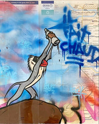 Il fait chaud (Metro Map of Paris) de FAT, 2020 (vue 2)