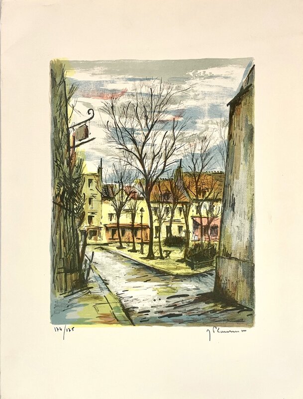 Vue de ville de Jean-Pierre Laurent, vers 1970