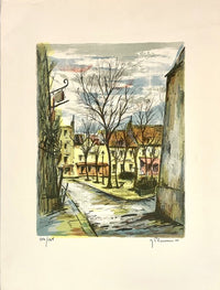 Vue de ville de Jean-Pierre Laurent, vers 1970