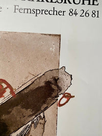 Gouachen-Originalgraphik by Antoni Tàpies, 1979 (view 3)
