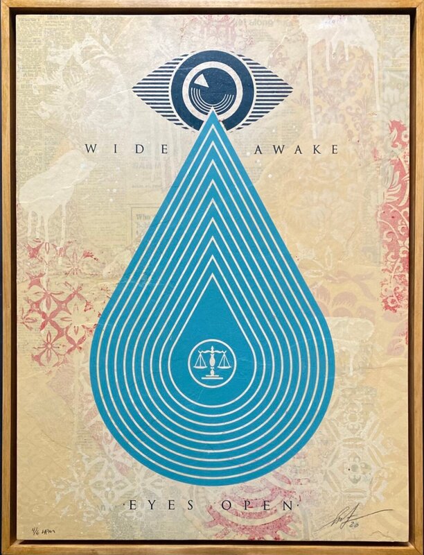 Wide Awake Eyes Open by Shepard Fairey, 2020