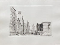 Chicago : Michigan Avenue n°1 de Donald Shaw MacLaughlan, 1931