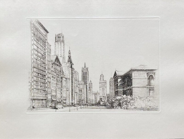 Chicago : Michigan Avenue n°1 de Donald Shaw MacLaughlan, 1931