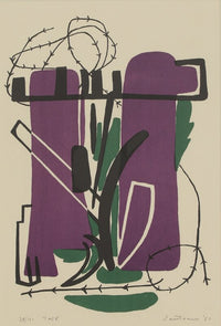 Campo sbarrato (Barred field) de Giuseppe Santomaso, 1950