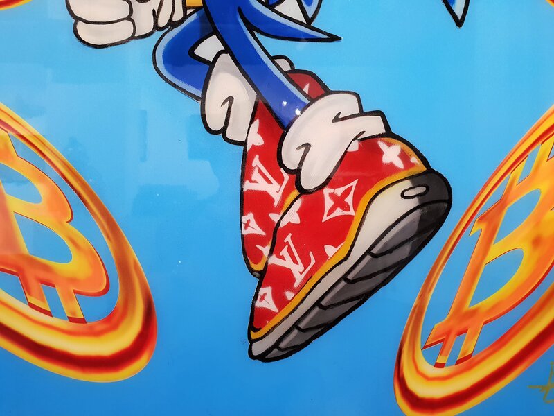 Sonic Bit Coins de Ben Gulak, 2018 (vue 3)